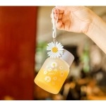 Mini Travel Glass Cup Summer Water Cup Water Bottle Cup With Rope Sports Water Bottle High Temperature Resistance 