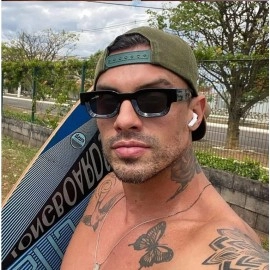Fashion Summer Retro Punk Rectangle Sunglasses  Sun Shades Men Women Trendy Vintage Small Square Sun Glasses Eyewear